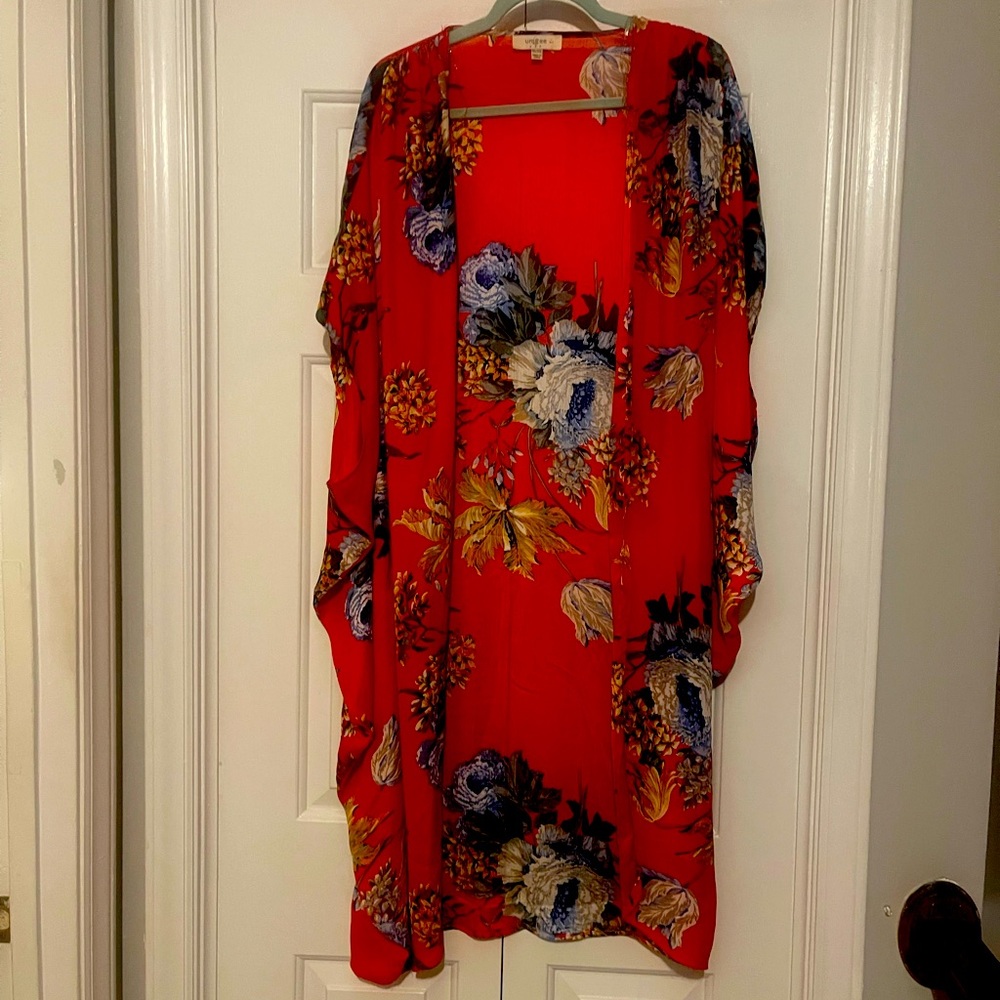 Red Satin Kimono